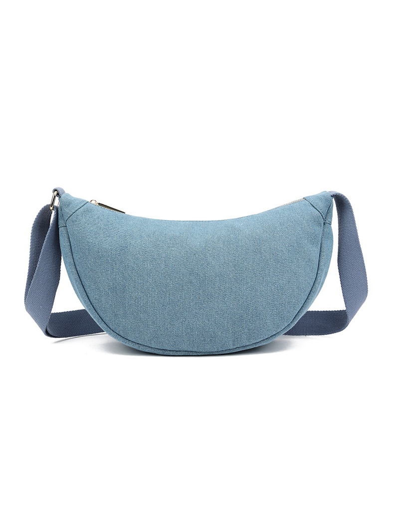 Kunstlederen Schoudertas | 400730 | Jeans (Zwart)