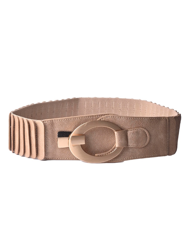 Kunstlederen Riem - Gesp | Metallic Goud | 400097
