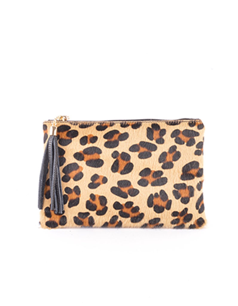 Lederen clutch | Vacht | 552319