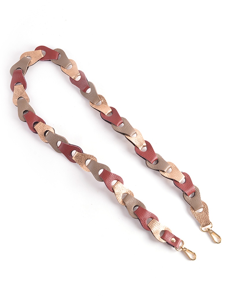 Schouderband gevlochten metallic Breed XL multikleuren | 5590902