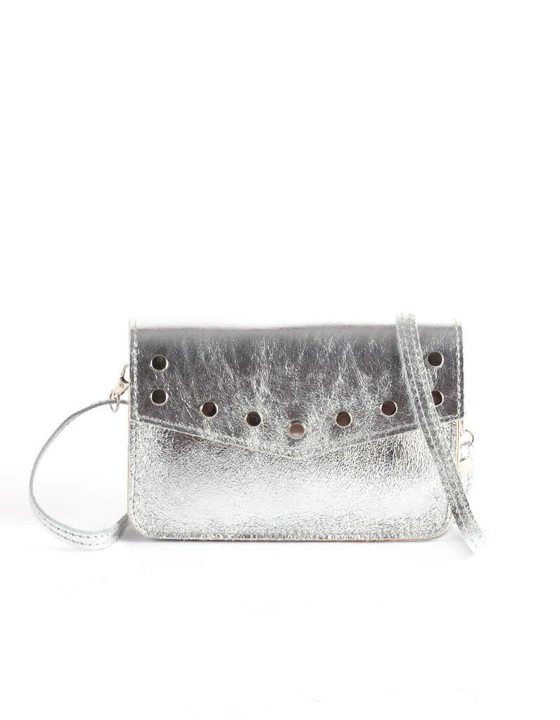 Leren Schoudertasje | Beltbag Metallic | 900058