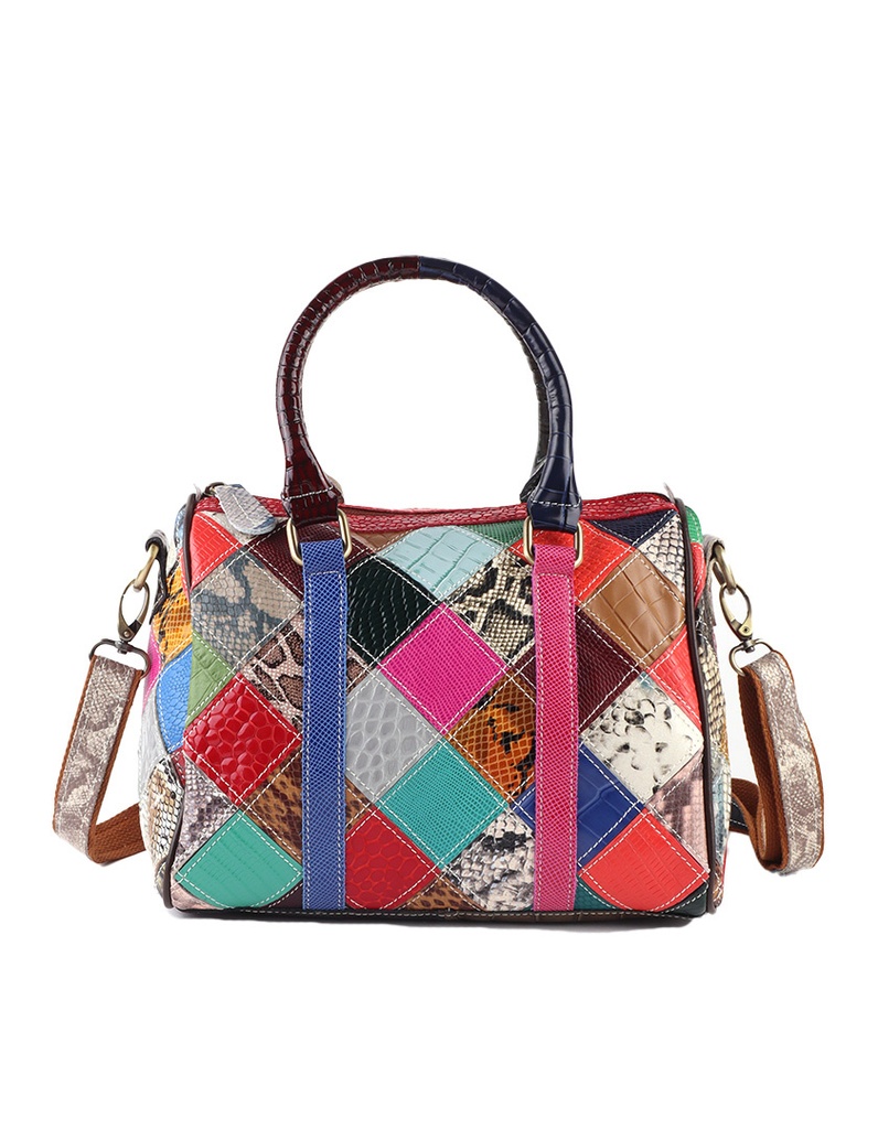 Lederen bowlingtas | Multikleur | 552261
