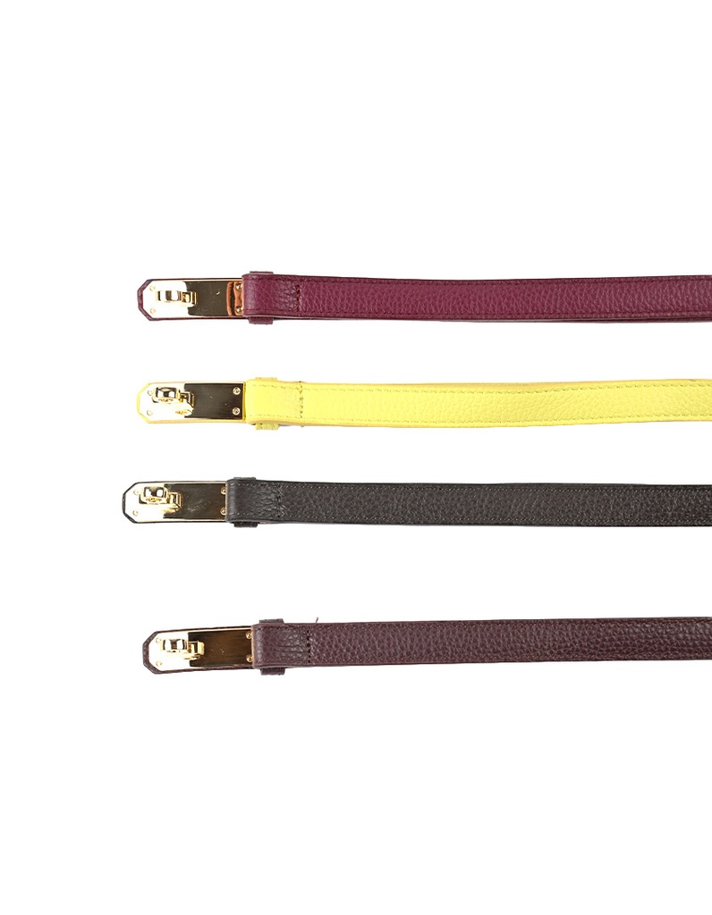 Lederen riem | 95CM | 559139 (Zwart (95 CM))