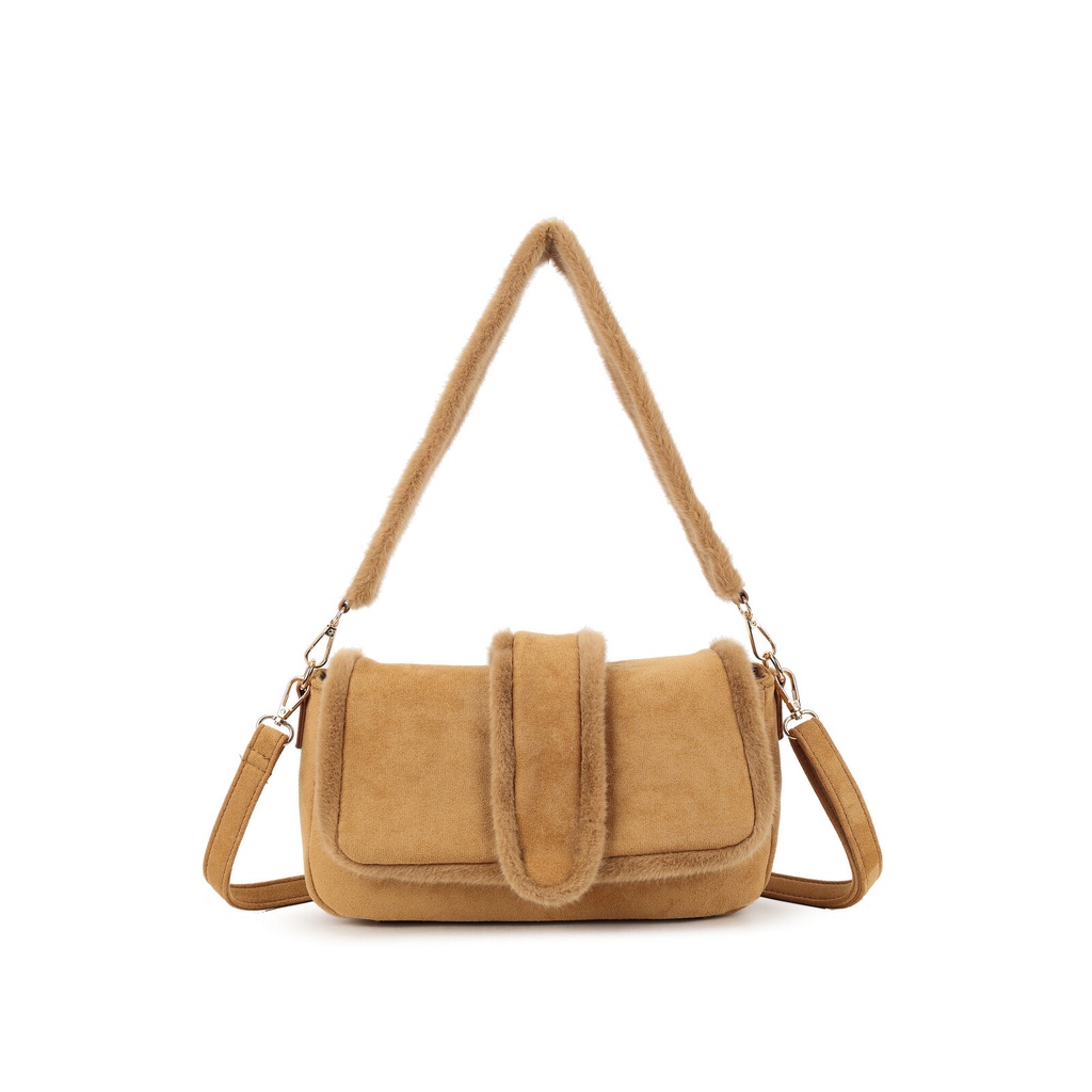Kunst suede schoudertas | 70133