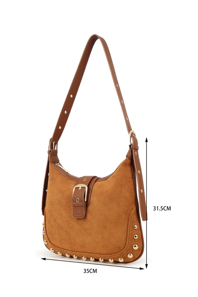 Kunst suede schoudertas | 70131