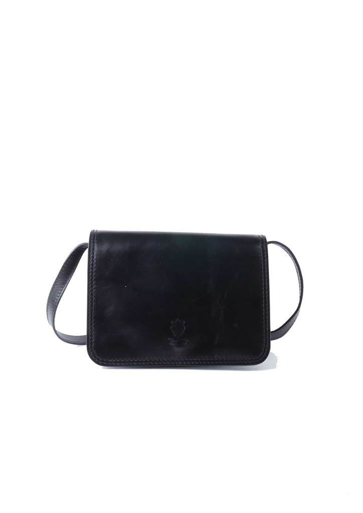 Lederen crossbody tas | 552430 (Zwart)