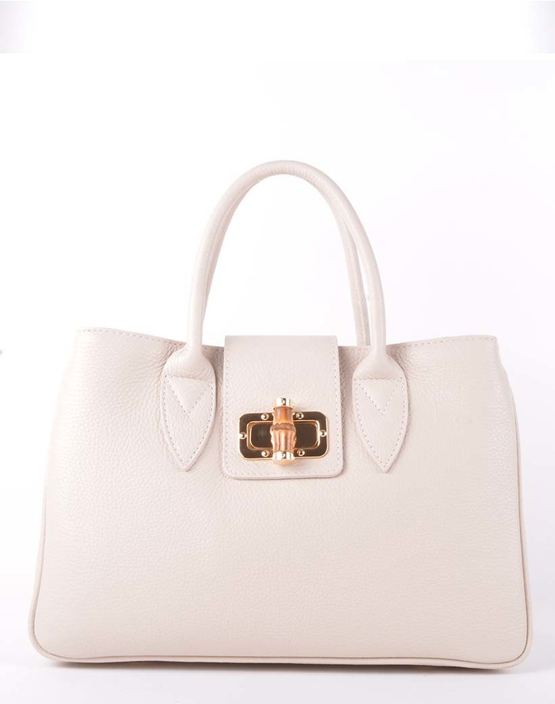 Lederen handtas | Effen | 552833