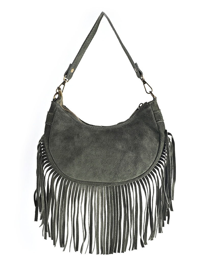 Suède schoudertas | Franjes | 552337