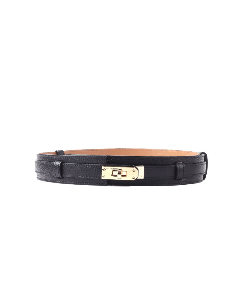 Lederen riem | 559147 (Zwart)