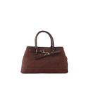 Kunstlederen suede handtas| 80168