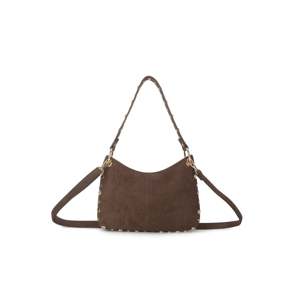 Kunstlederen suede schoudertas | 80165