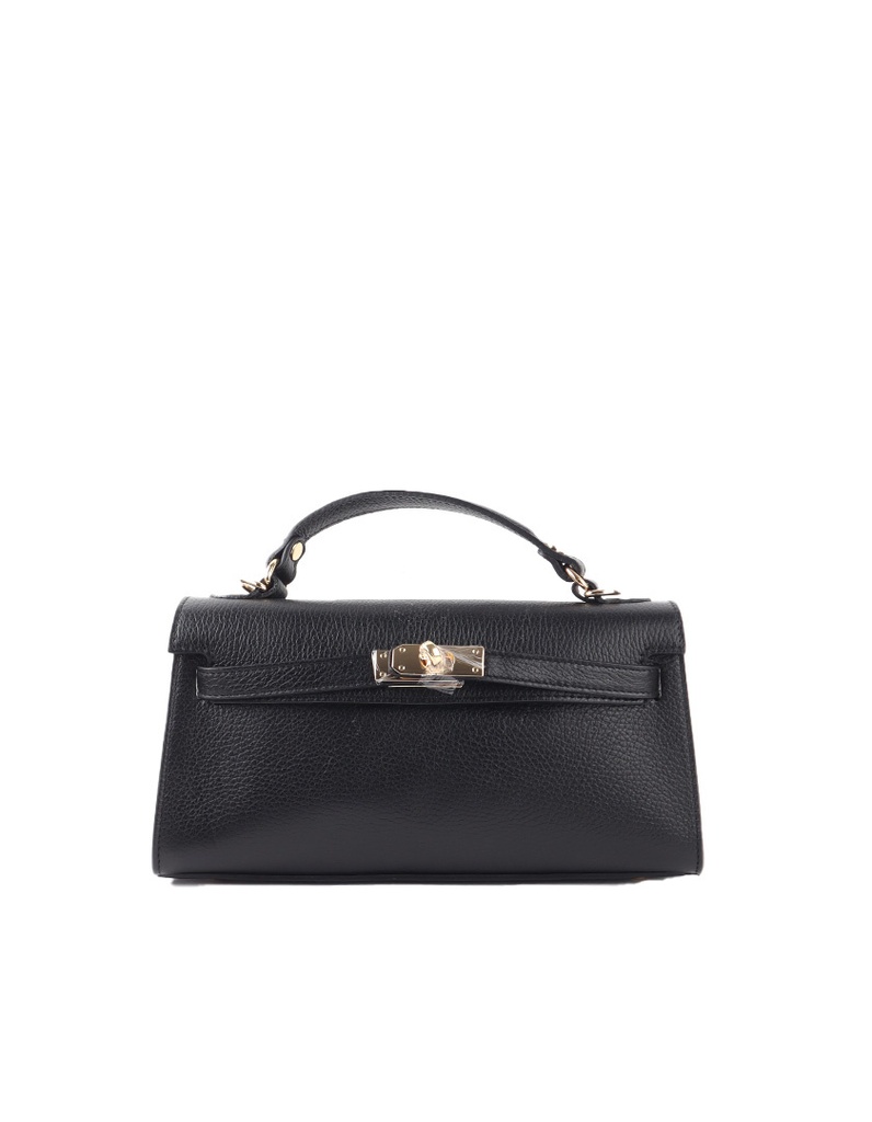 Lederen handtas | 552533 (Zwart)