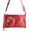 Lederen schoudertasje/clutch | Slang