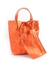 Lederen Mini shopper Metallic | 5526331