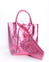 Lederen  Mini shopper Metallic | 5526331