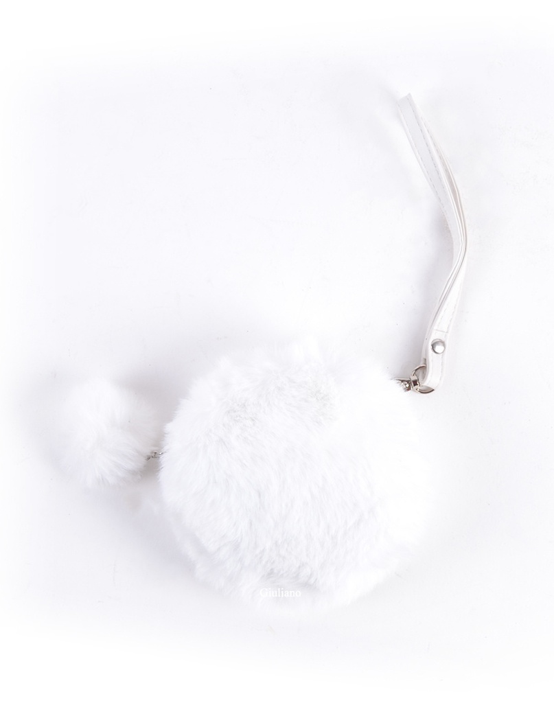 Faux fur portemonnee