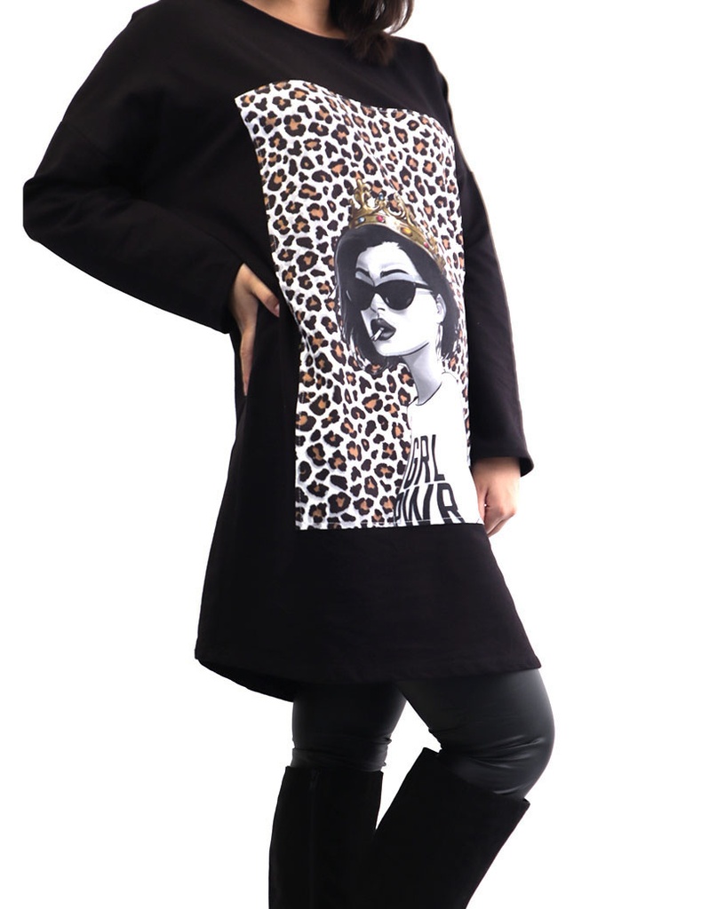 Jurk | Queen | 61056 (Zwart)