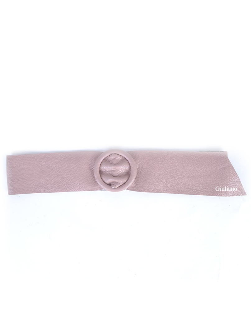 Lederen riem Rond | 800045