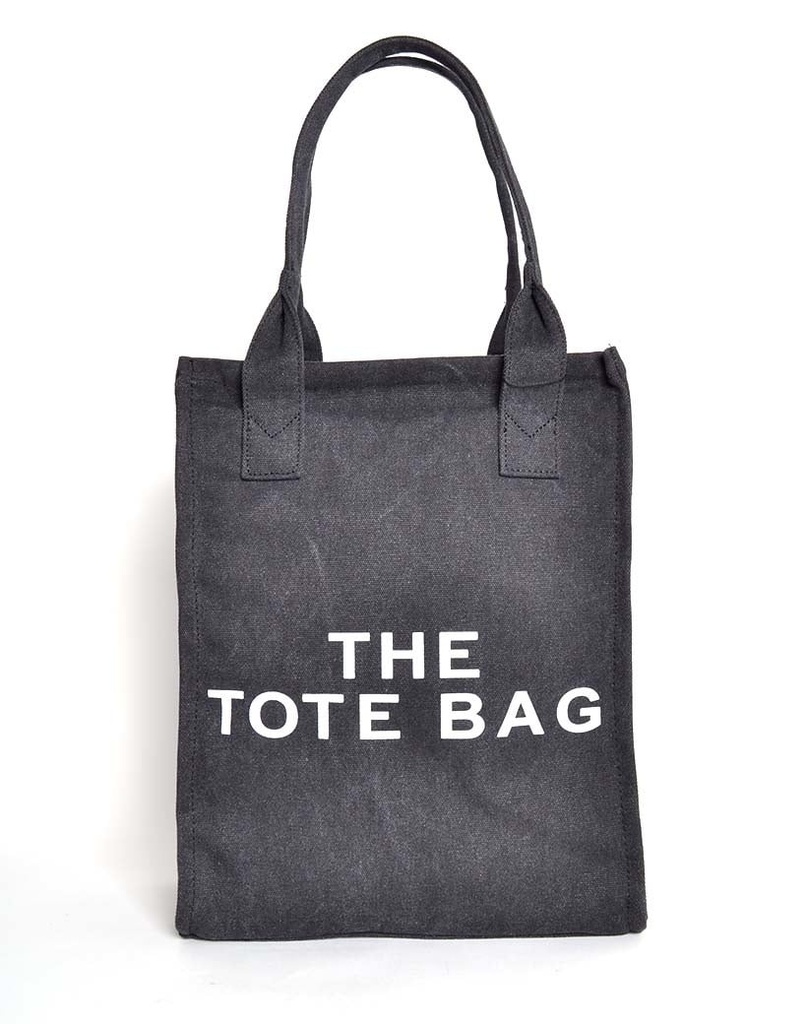 Canvas shopper - TOTE BAG 300267 (Zwart)