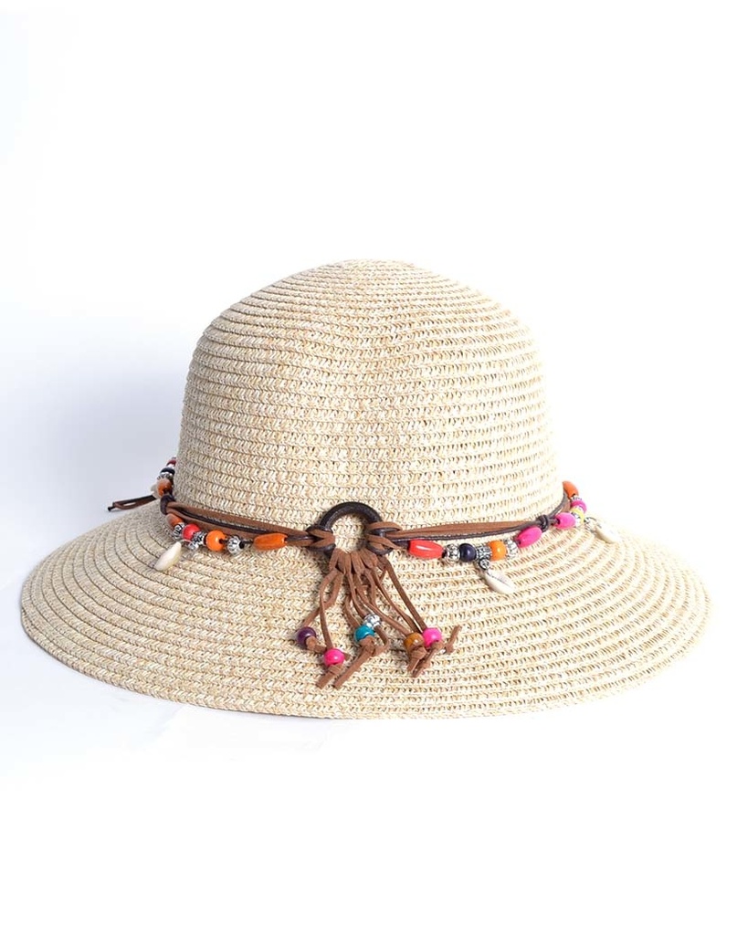 Hoed| 300100 kralen (Beige)