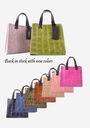 Leren handtas | Vierkant - Mat | 552572
