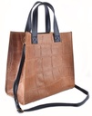 Leren handtas | Vierkant - Mat | 552572