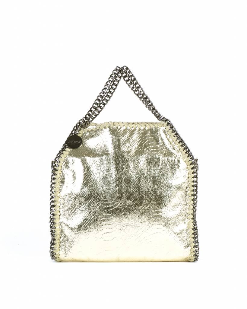 Kunstlederen handtas | Ketting | Metallic | Klein | 80079 (Goud)