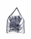 Kunstlederen handtas | Ketting | Metallic | Klein | 80079