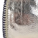 Kunstlederen handtas | Ketting | Metallic | Groot | 80049