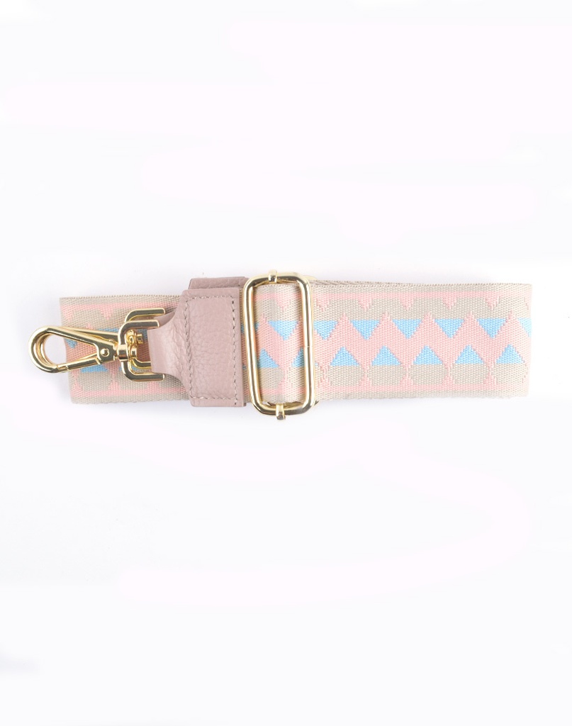 Lederen schouderband zigzag | 300068