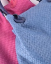 Lederen handtas | grote zigzag | 552740