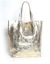 Lederen shopper | Metallic | 5522431
