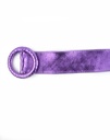 Lederen riem Rond metallic | 800048