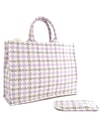 Handtas Stof Geblokt | 900173
