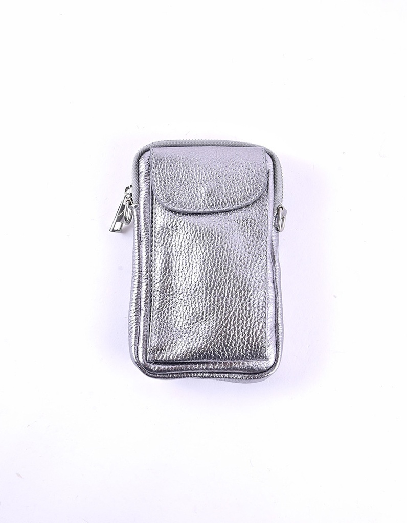 Lederen telefoontasje metallic  5527921 (Goud)
