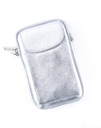 Lederen telefoontasje metallic  5527921