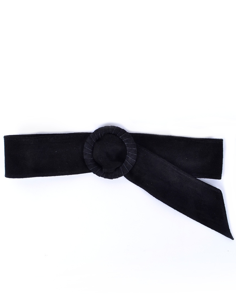 Suède riem 800048 Rond (Zwart)