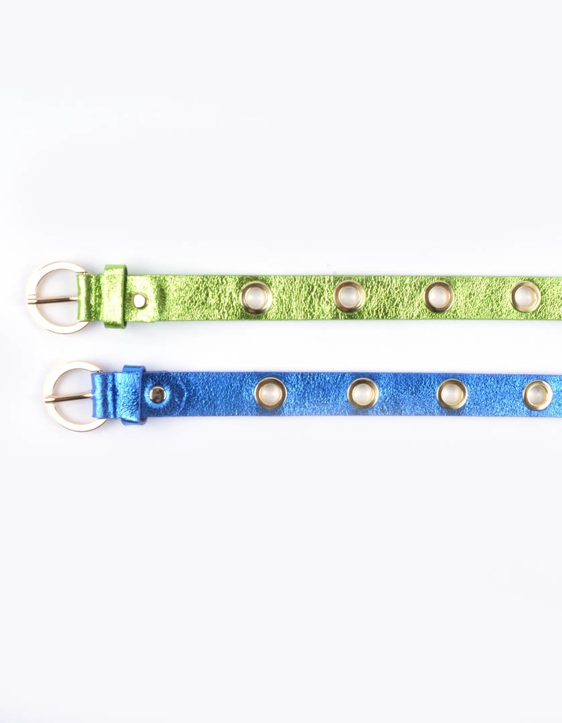 Riem - Metalen gaatjes leer metallic | 800005