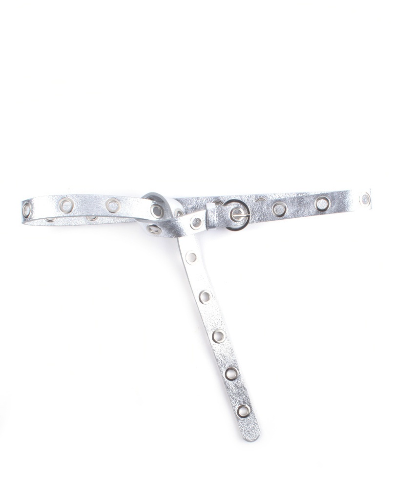 Riem - Metalen gaatjes leer metallic | 800005