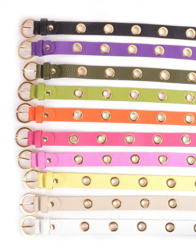 Riem  - Metalen gaatjes leer | 559087