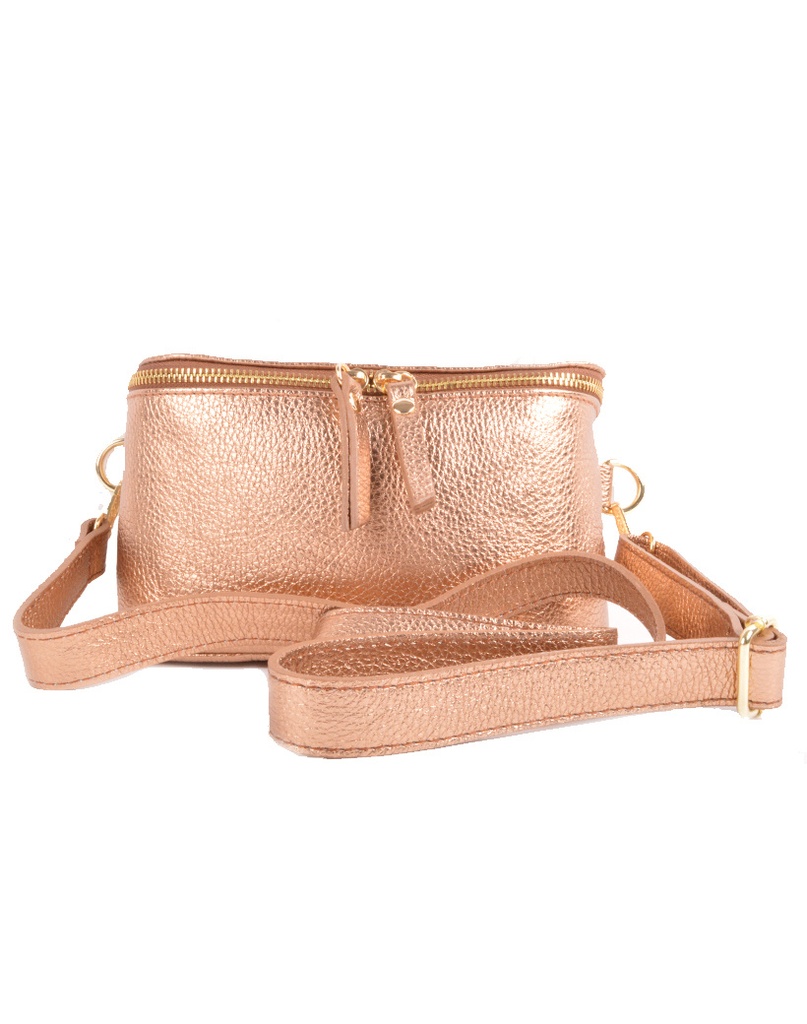 Lederen heuptas - Metallic | 5527731