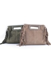 Suède schoudertas | Franjes | SUEDE | 552423