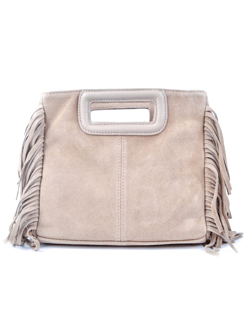 Suède schoudertas | Franjes | SUEDE | 552423