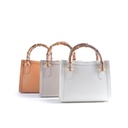 Lederen handtas bamboe | 552887