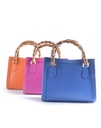 Lederen handtas bamboe | 552887