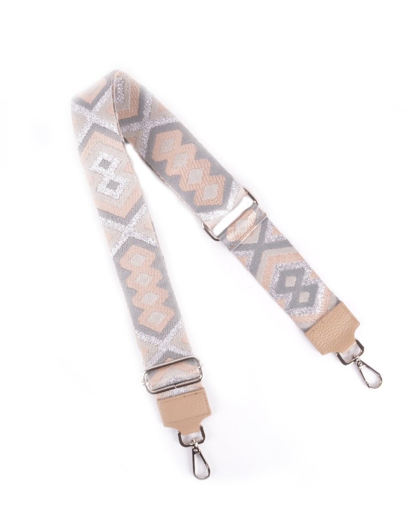 Schouderband | Tapijt zilver