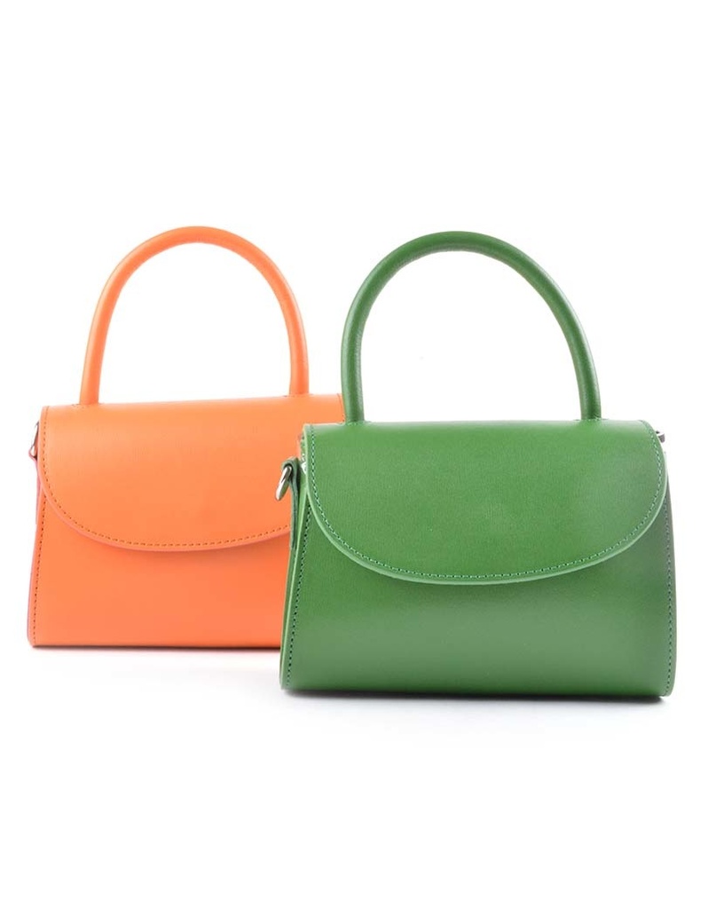 Lederen handtas MINI | 552899