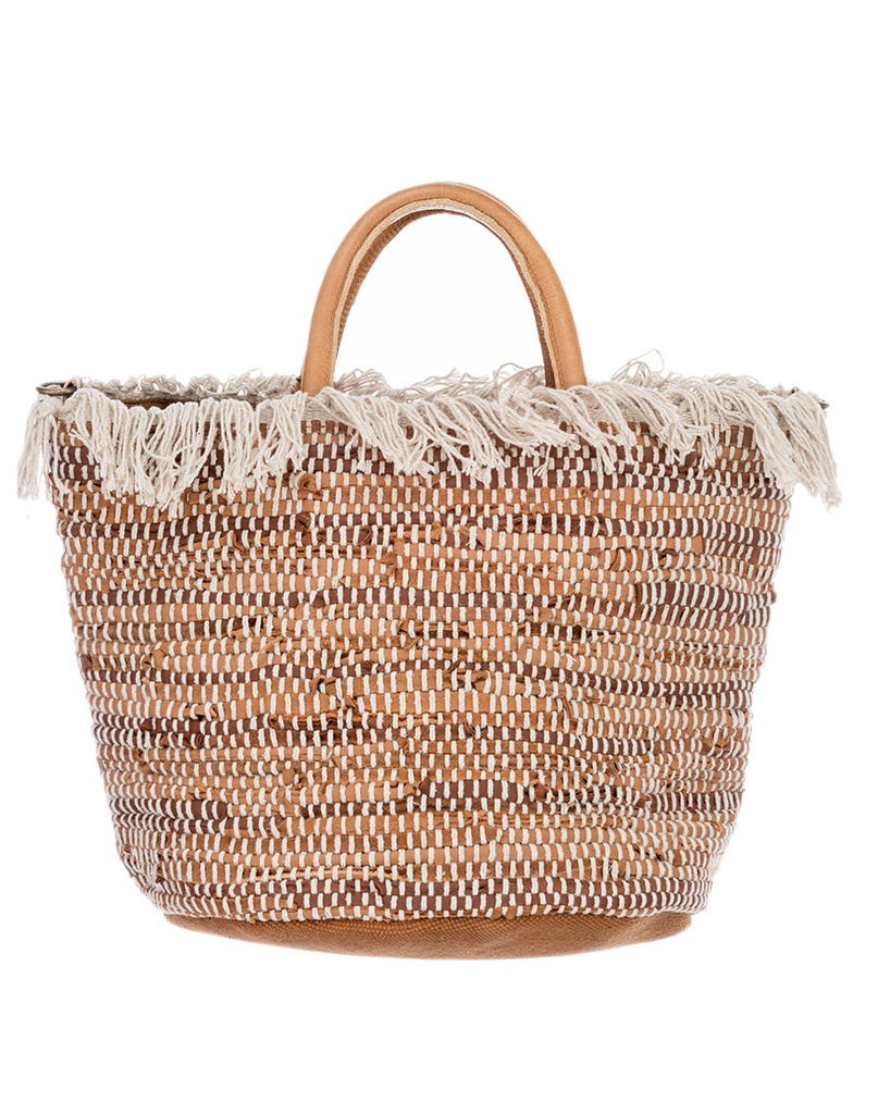 Lederen handtas | BO1112 (Camel)