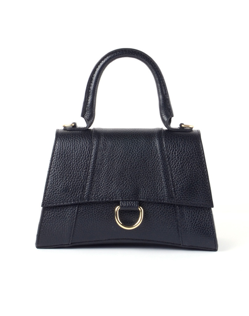 Lederen handtas | 552788 (Zwart)