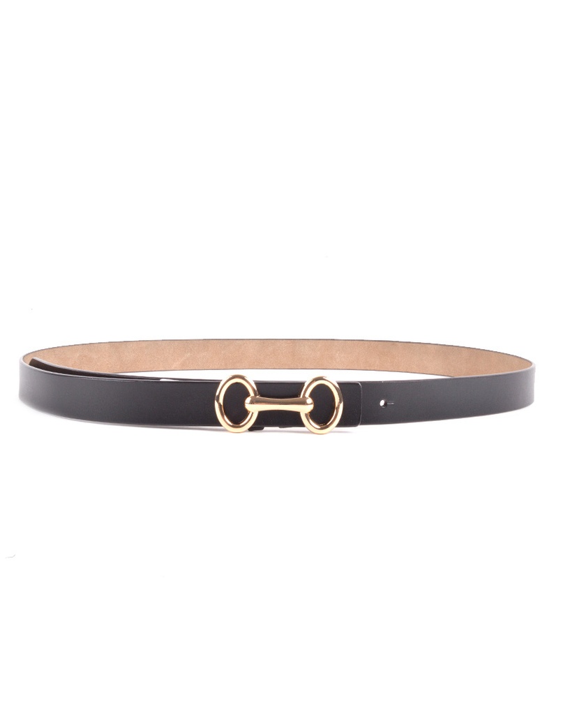 Lederen riem | 559100 (Zwart)